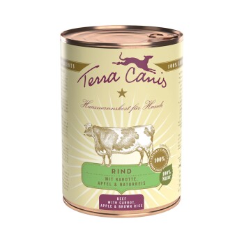 Terra Canis Classic Adult 6 x 400 g Wołowina z marchwią, jabłkami i ryżem naturalnym