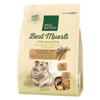 REAL NATURE Mieszanka musli dla chomików ze składnikami z ich naturalnego środowiska 500 g
