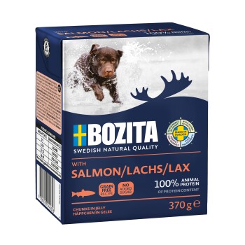 BOZITA Naturals Kawałki w galarecie 6 x 370 g Łosoś
