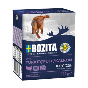 BOZITA Naturals Kawałki w galarecie 6 x 370 g Indyk