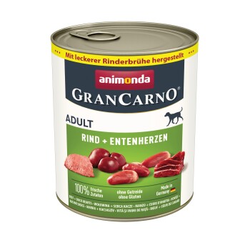 animonda GranCarno Original Adult Wołowina i serca kacze 6x800 g