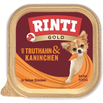 RINTI Gold Mini 16x100g Indyk i królik