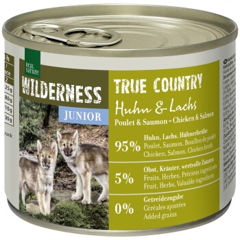 REAL NATURE WILDERNESS Junior True Country kurczak i łosoś 6x200 g