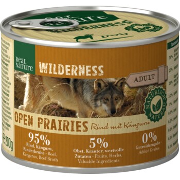 REAL NATURE WILDERNESS Adult Open Prairies — wołowina z kangurem 6x200 g