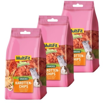 MultiFit Przekąski nature Chipsy marchewkowe 3x100 g