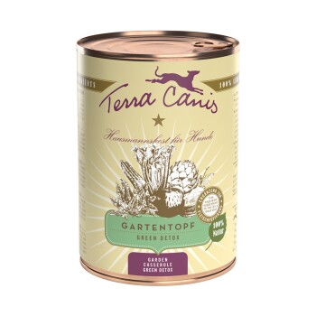 Terra Canis Gartentopf 6 x 400 g Green Detox