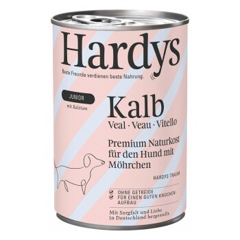 HARDYS Junior Cielęcina z delikatną marchewką 6 x 400 g