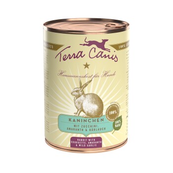 Terra Canis Classic Adult 6 x 400 g Królik z cukinią, szarłatem i czosnkiem niedźwiedzim