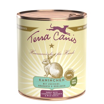 Terra Canis Classic Adult 6 x 800 g Królik z cukinią, szarłatem i czosnkiem niedźwiedzim