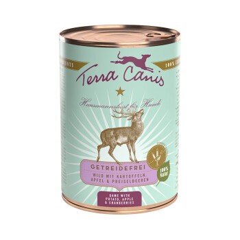 Terra Canis Getreidefrei Adult 6 x 400 g Dziczyzna z ziemniakami, jabłkami i brusznicą