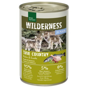 REAL NATURE WILDERNESS Junior Kurczak z łososiem 6x400 g