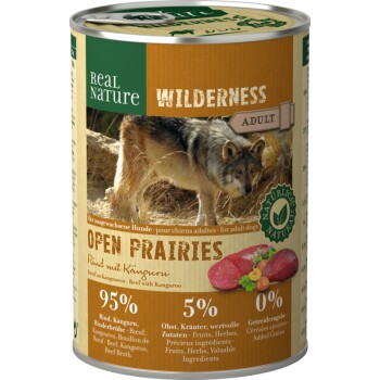REAL NATURE WILDERNESS Adult Open Prairies — wołowina z kangurem 6x400 g