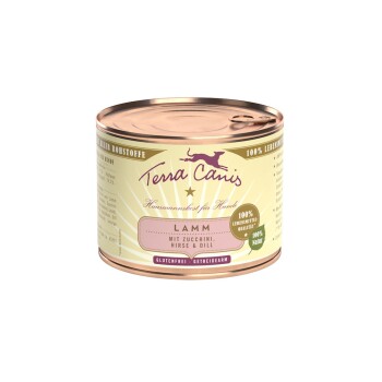 Terra Canis Classic Adult 12 x 200 g Jagnięcina z cukinią, prosem i koprem