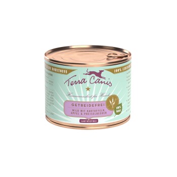 Terra Canis Getreidefrei Adult 12 x 200 g Dziczyzna z ziemniakami, jabłkami i brusznicą