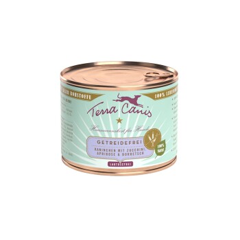 Terra Canis Getreidefrei Adult 12 x 200 g Królik z cukinią, morelami i ogórecznikiem