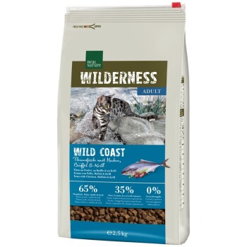 REAL NATURE Wilderness Wildcoast Adult Tuńczyk z kurczakiem, bawołem i krylem 2,5 kg
