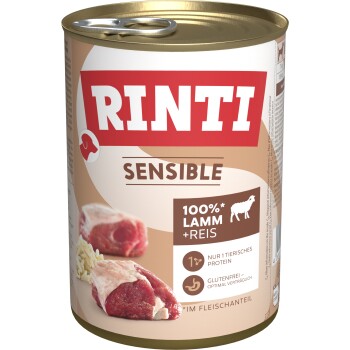 RINTI Sensible 12 x 400 g Jagnięcina i ryż