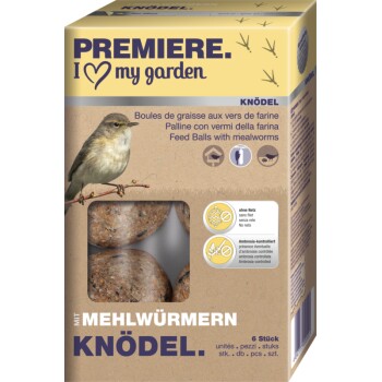 PREMIERE Pyzy dla sikorek 6 szt. bez siatki Mączniki