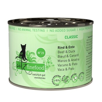 Catz finefood mokra karma dla kota Classic Adult Nr 23 Wołowina i kaczka 6x200 g