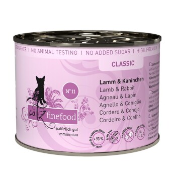 Catz finefood mokra karma dla kota Classic Adult Nr 11 Jagnięcina i królik 6x200 g