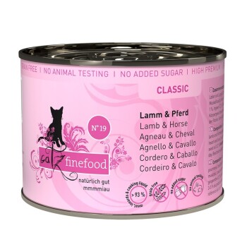 Catz finefood mokra karma dla kota Classic Adult Nr 19 Jagnięcina i konina 6x200 g