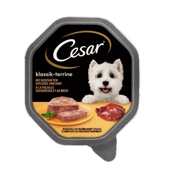 Cesar Klassiker 14 × 150 g: Drób i wołowina