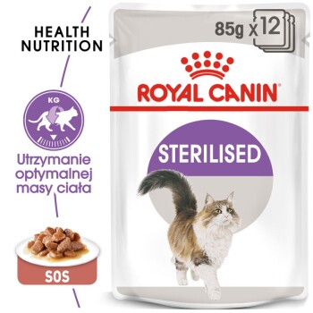ROYAL CANIN Sterilised Adult w sosie 12x85 g