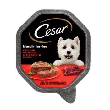 Cesar Klassiker 14 × 150 g: Wołowina z wątróbką