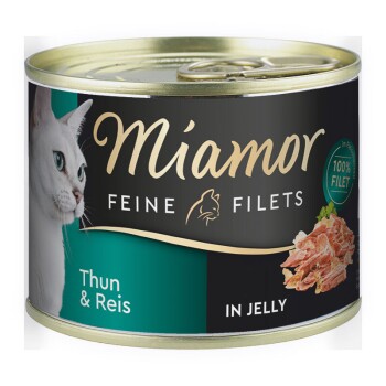 Miamor Feine Filets w galarecie Tuńczyk z ryżem 12x185 g