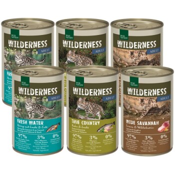 REAL NATURE Wilderness Adult Zestaw mieszany 6 x 400 g Zestaw mieszany 1
