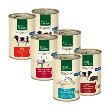 REAL NATURE Adult Zestaw mieszany 6 x 400 g Zestaw mieszany 1