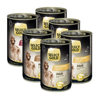 SELECT GOLD Sensitive Adult Zestaw Mieszany 6x400g Zestaw mieszany 1