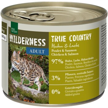 REAL NATURE WILDERNESS Adult True Country kurczak i łosoś 6x200 g