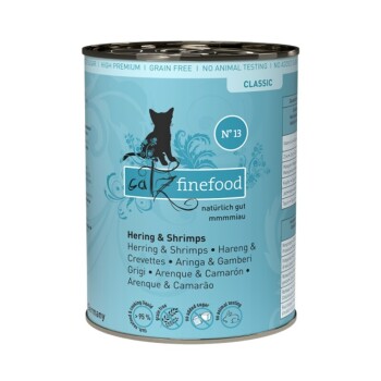 Catz finefood mokra karma dla kota Classic Adult Nr 13 Śledź i krewetki 6x400 g
