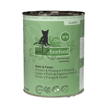 Catz finefood mokra karma dla kota Classic Adult Nr 15 Kurczak i bażant 6x400 g