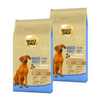 SELECT GOLD Sensitive Adult Maxi Jagnięcina i ryż 2x12 kg