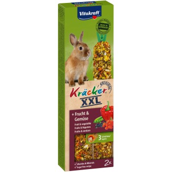 Vitakraft Kräcker XXL dla królików miniaturowych z owocami i warzywami 4 x 2 szt.