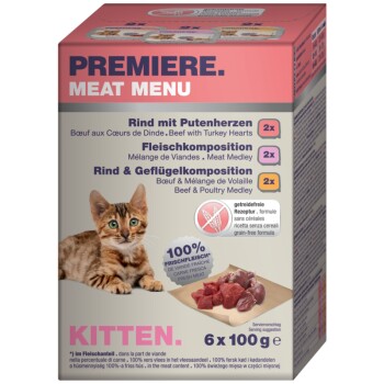 PREMIERE Meat Menu Kitten 6 x 100 g