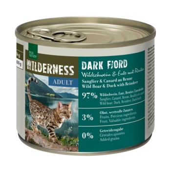 REAL NATURE WILDERNESS Adult Dark Fjord dzik z kaczką i reniferem 6x200 g