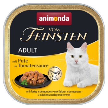 animonda Vom Feinsten Adult 32 x 100 g Indyk, w sosie pomidorowym