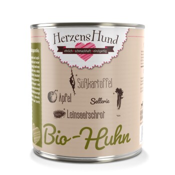 HerzensHund Adult 6 x 800 g Kurczak bio