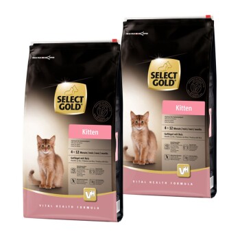 SELECT GOLD Kitten Drób z ryżem 2x10 kg