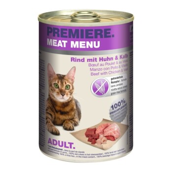 PREMIERE Meat Menu Adult Rind mit Huhn & Kalb 6x400 g