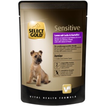 SELECT GOLD mokra karma dla psa Sensitive Junior 12x100 g