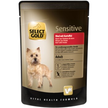 SELECT GOLD mokra karma dla psa Sensitive Adult Wołowina z ziemniakami 12x100 g