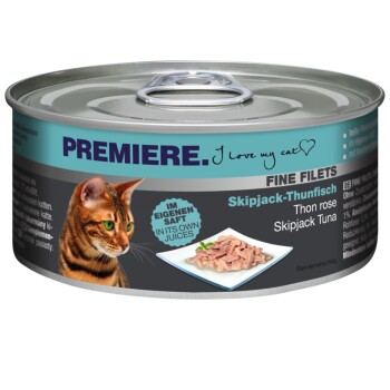 PREMIERE Fine Filets Naturell Tuńczyk skoczek 12x80 g