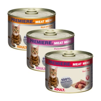 PREMIERE Meat Menu Adult Zestaw mieszany 6 x 200 g