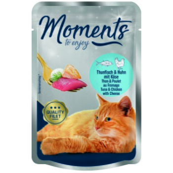MOMENTS Adult Tuńczyk i kurczak z serem 12x70 g