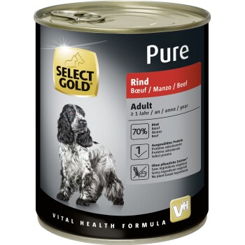 SELECT GOLD Pure Adult Wołowina 6x800 g
