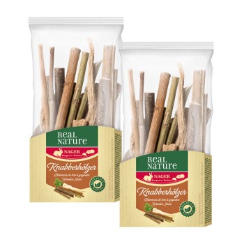 REAL NATURE Drewienka do gryzienia 2 x 75 g